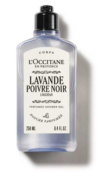 L OCCITANE LAVANDE POIVRE NOIR SHOWER GEL 250ML
